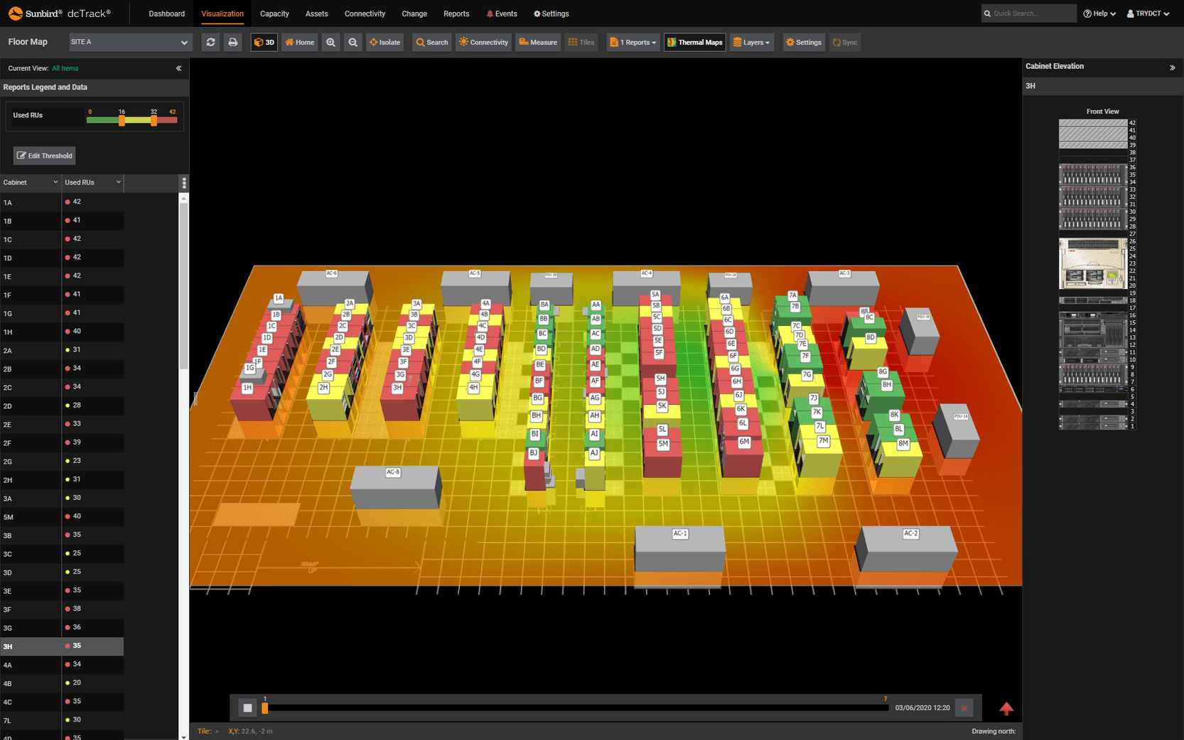 dcTrack interface